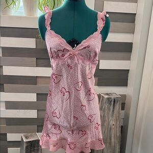 Charming Pink Heart Chemise